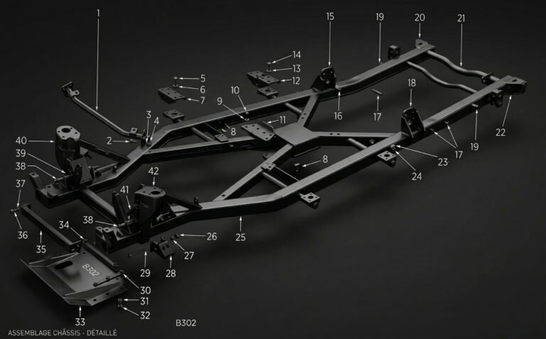 Le Châssis des Triumph TR3 et TR4
